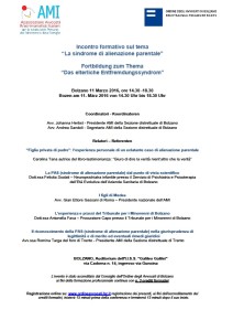 “La sindrome di alienazione parentale” “Das elterliche Entfremdungssyndrom” @ BOLZANO, Auditorium dell'I.I.S.S. “Galileo Galilei” | Bolzano | Trentino-Alto Adige | Italia