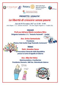 La libertà di crescere senza paura @ Aula Magna "Antonio Pacinotti" | Scafati | Campania | Italia