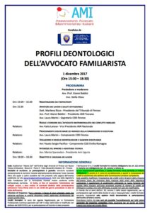 PROFILI DEONTOLOGICI DELL’AVVOCATO FAMILIARISTA @  Auditorium “Adone Zoli” dell’Ordine degli Avvocati di Firenze c/o Nuovo Palazzo di Giustizia - Blocco G – Piano 0  | Firenze | Toscana | Italia