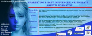 SHARENTING E BABY INFLUENCER: CRITICITA' E ASPETTI NORMATIVI @ PERUGIA - SALA DEL CONSIGLIO PROVINCIALE