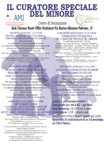 IL CURATORE SPECIALE DEL MINORE @ Palermo, Aula Cinema: Nuovi Uffici Giudiziari-Via Enrico Albanese, 13