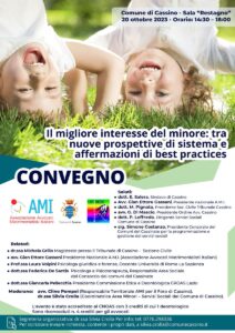 Il migliore interesse del minore: tra nuove prospettive di sistema e affermazioni di best practices @ Comune di Cassino - Sala Restagno