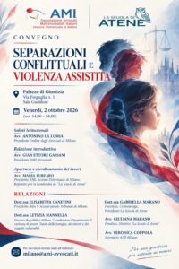 SEPARAZIONI CONFLITTUALI E VIOLENZA ASSISTITA @ Palazzo di Giustizia, Sala Gualdoni